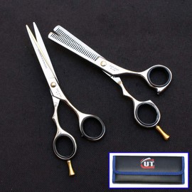 2 Pc CUT Brand Pro Hair Cutting & Thinning German Steel Scissors [2107-2103]
