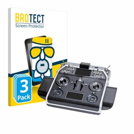 BROTECT Anti-Glare Protective Glass for Graupner MC-28 (Pack of 3) Protective Film Glass Matt [Extremely Scratch-Resistant 9H, Anti-Reflection, Anti-Fingerprint]