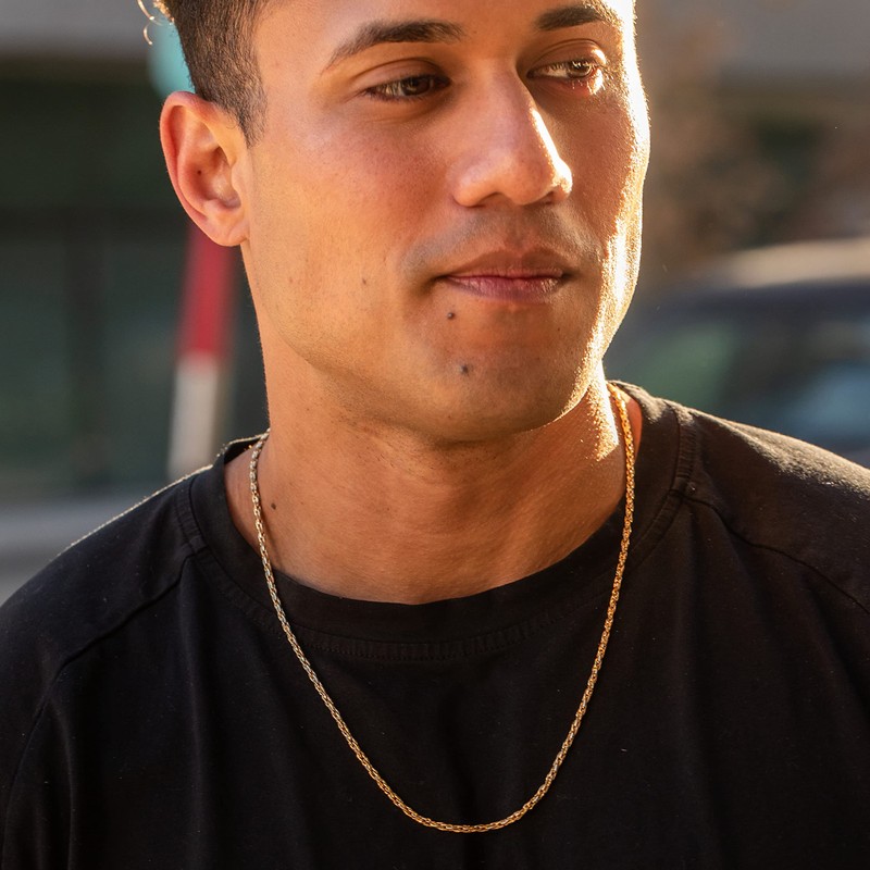 LIFETIME JEWELRY Twister Weave Chain Necklace for Women & Men