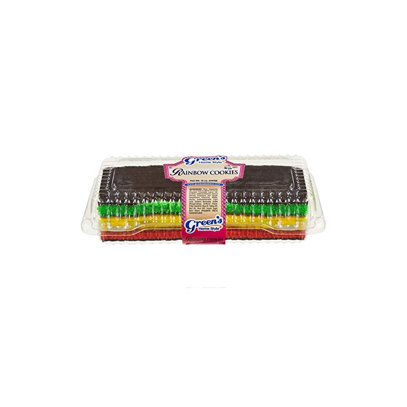 Green's Bakery Hand-Dipped Kosher Rainbow Cookies - 3-Pack