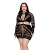 UD_Seamless Chemise w/Gold Ring Detail - Black QN