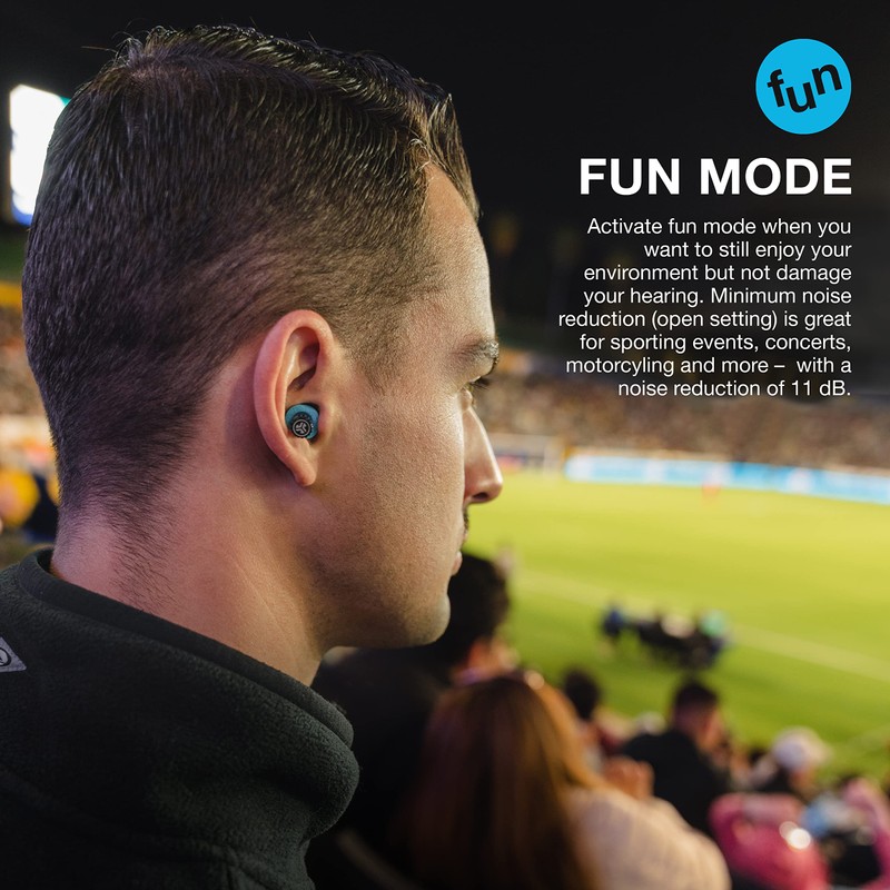 JLab JBuds Protect Ear Plugs Earplugs Black