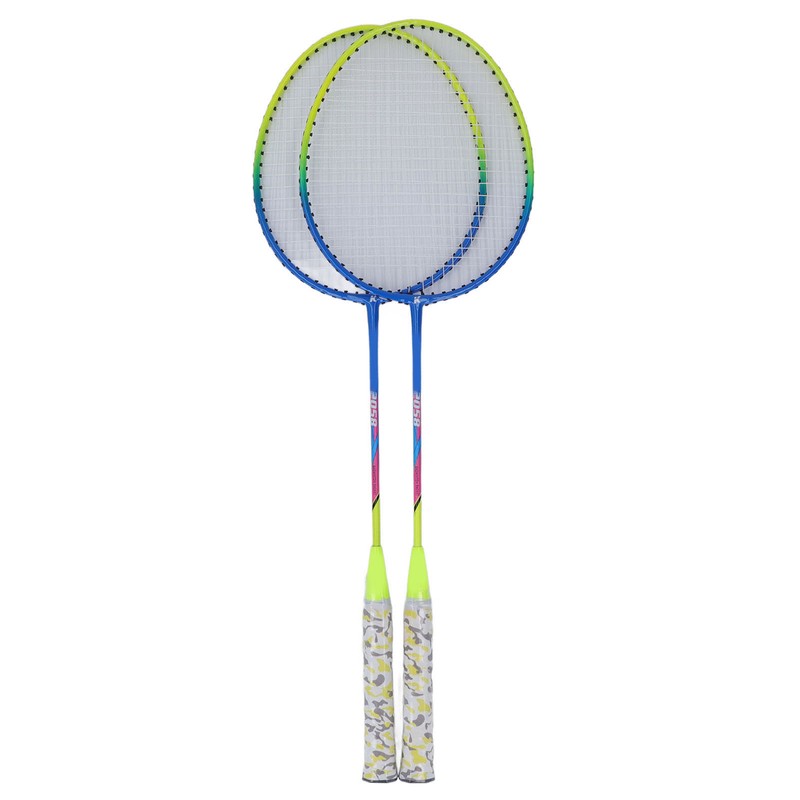 2Pcs Badminton Racket Yellow Light Frame Large Sweet Spot Anti