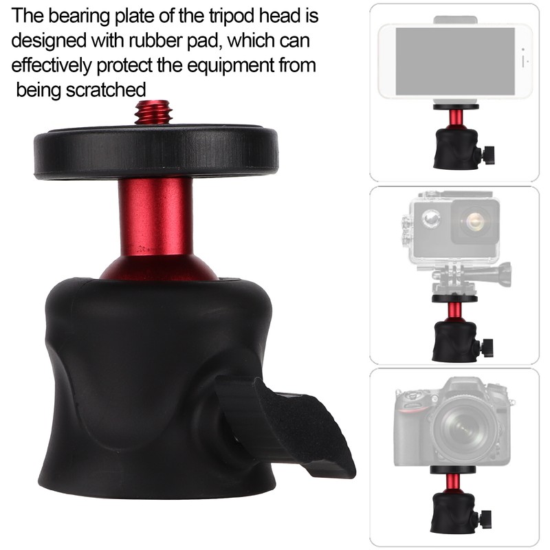 360° Rotation Mini Ball Head Plastic Material Aluminum Alloy Tripod