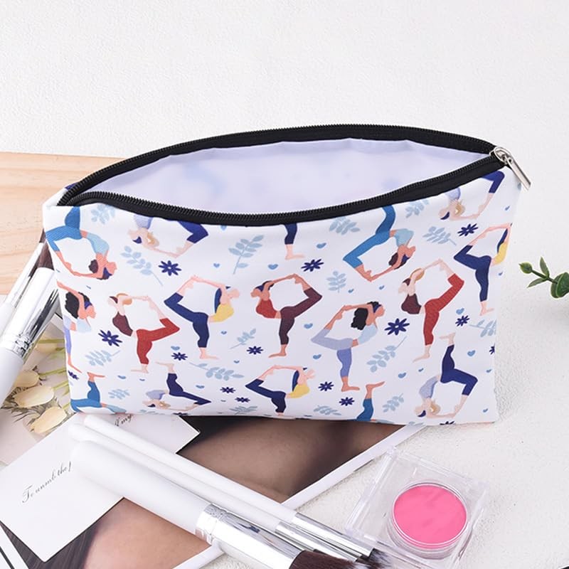Pliwcas Yoga Makeup Bag for Women Girls Pilates Gift Bag