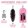 8PCS Wig Storage Bags with Hanger Hair Extension Holder Wig