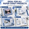 OTCRAFT 9 Pcs Paper Crafting Alignment Guides with Storage Case