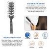 AC063 (10 Hair Combs, 1 Vented Hair Brush) - Natural
