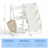 Havlotii Kids Bookshelf and Toy Organizer 3 Tier Bookshelf for