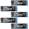 Frienda 5 Pieces I2C Display Module 0.91 Inch I2C OLED