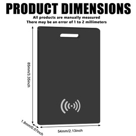 Behogan 2 Stück Dünne Geldbörsen-Tracker-Karte, Wiederaufladbarer Geldbörsenfinder, IP68 Wasserdicht, kompatibel mit Apple Find My(nur iOS), Wallet Tracker Geldbörsenfinder für Reisekoffer,Geldbeutel