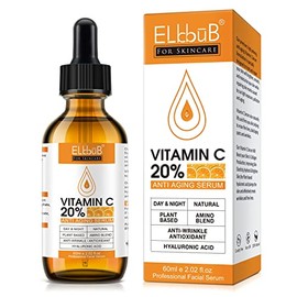 Suero Premium de 20% de Vitamina C para Rostro con Ácido Hialurónico, Retinol y Aminoácidos - Aumenta el Colágeno de la Piel, Hidrata y Rejuvenece la Piel, Suero Facial Antienvejecimiento y