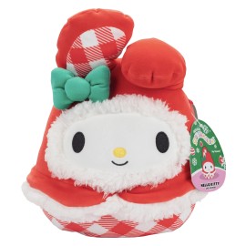 Squishmallows My Melody Squishmallow Red Plush Toy Huggable Holiday Cuddle Companion 8 Inch