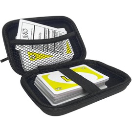 Pack of 2 Playing Cards Box, Case Card Game, Playing Card Bag, Card Storage Box, Card Carry Bag, Card Box Playing Cards, Card Box for Playing Cards, Box Protects Cards From Moisture, Black + red