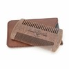 Menesia Sandalwood Beard Comb with Case - Fine & Coarse
