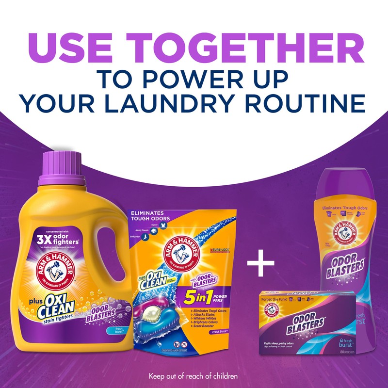 ARM & HAMMER Plus OxiClean Odor Blasters Fresh Burst, 128