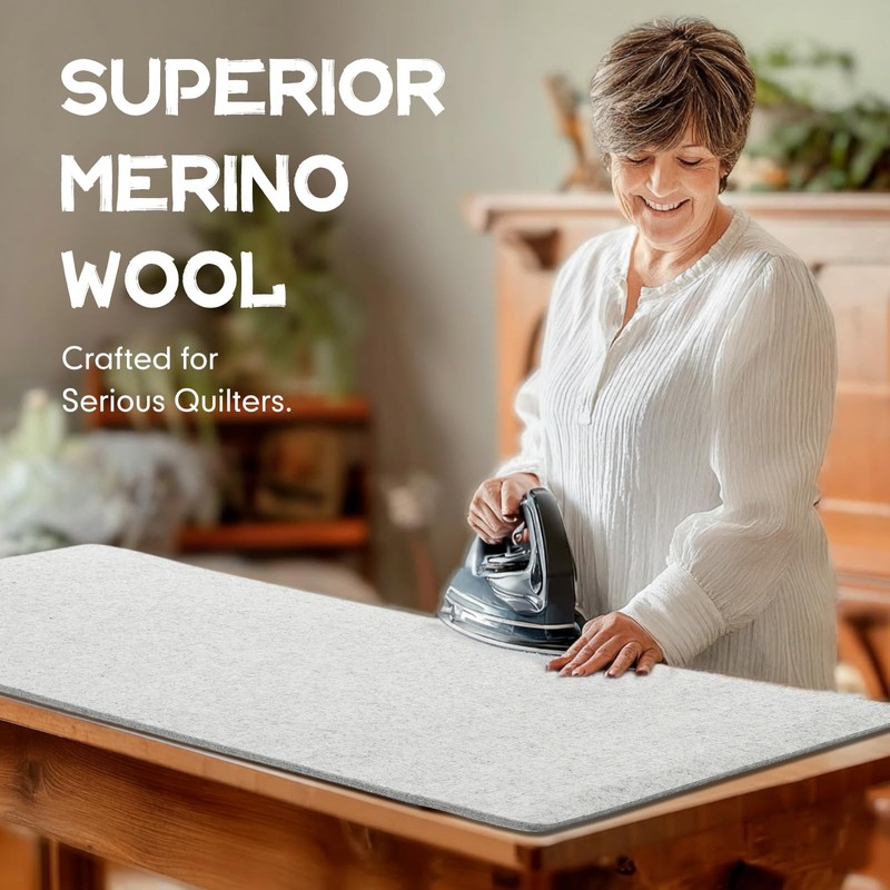 HunnmingRe 22" x 60" Wool Pressing Mat, Extra Large 100%