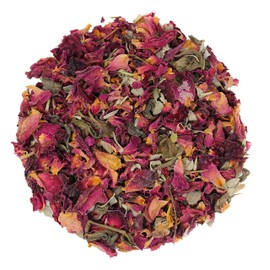 Molienda Sagrada, Té Rosa Menta, Infusión De Té Verde En Hoja Menta y Un Toque de Rosas, 150 gramos