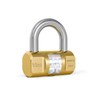 Viro 105 Cylinder Padlock, 80 Mm Base, Brass