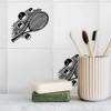 'Tennis Racket & Balls' 108mm Square Ceramic Tile (TD00027915)