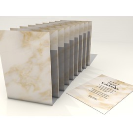 Certificate Paper "Marble", 10 Sheets A4, Grammage: 190 g/m², High-Quality Letter Paper for Laser or Inkjet Printers/Copiers/Writes by Hand