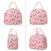 Panda - Bolsa de almuerzo aislada para mujer, reutilizable, para