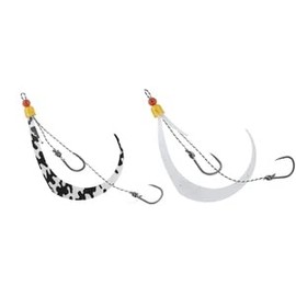 JACKALL Binbin Switch Spare Rubber Hook Set, #9/#9 Camouflage + Glow Set