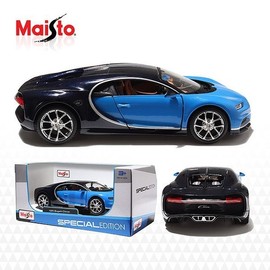 Maisto 1:24 Bugatti Chiron Blue Diecast Model Car Toy / 마이스토 1:24 부가티시론 블루 다이캐스트 모형차 자동차장난감