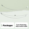 2 PCS Hood Stay Stop Control Cable Set Compatible with