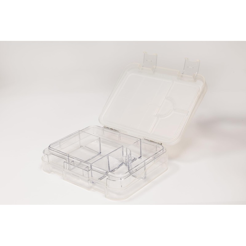 Clear Kid-Friendly Easy Clean Bento Lunchbox by My Family -
