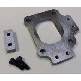 Custom Fab Shop HE451VE VGT Turbo Adapter to 3.0" Inlet Support Tab Fits Cummins 6.7 ISX 3rd Gen