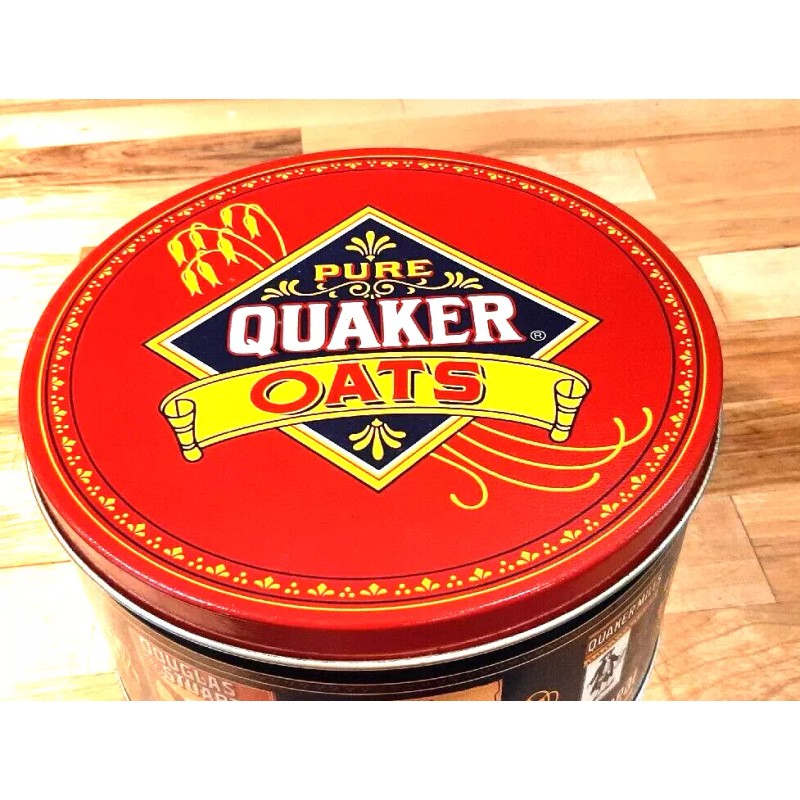 Quaker Oats Collector’s Tin 1982 Limited Edition W/Recipes Vintage New