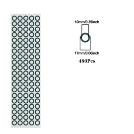 Lpdphanxfkx 18650 Battery Insulator Ring, 18650 Highland Barley Paper, Insulating Gasket, Single-sided Adhesive Battery, Highland Barley Paper, Oil-resistant and Flame-Retardant Processing (Hollow)