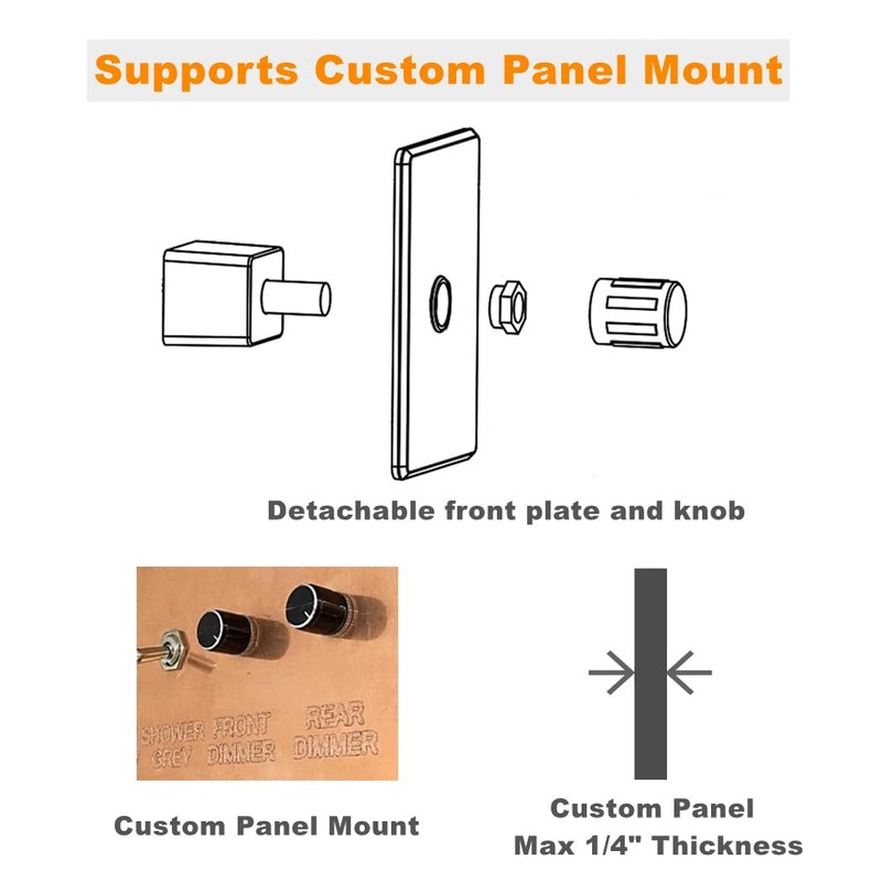 Obeaming 12V Light Dimmer 12V PWM LED Dimmer Switch for
