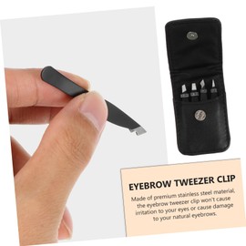 Baluue 3sets Portable Eyebrow Tweezers Ergonomic Stainless Steel Brow Clips for Precise Hair Removal Design for Eyebrow Grooming and Facial Hair Removal