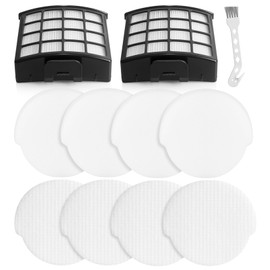 Sansoak NZ850UKT Replacement Filters for Shark Lift Away Bagless Upright Vacuum NZ850UK NZ860UK NZ860UKT AZ912UK AZ912UKT AZ913UK AZ913UKT, 2 Anti-Allergen HEPA Filters 4 Foam & 4 Felt Filters