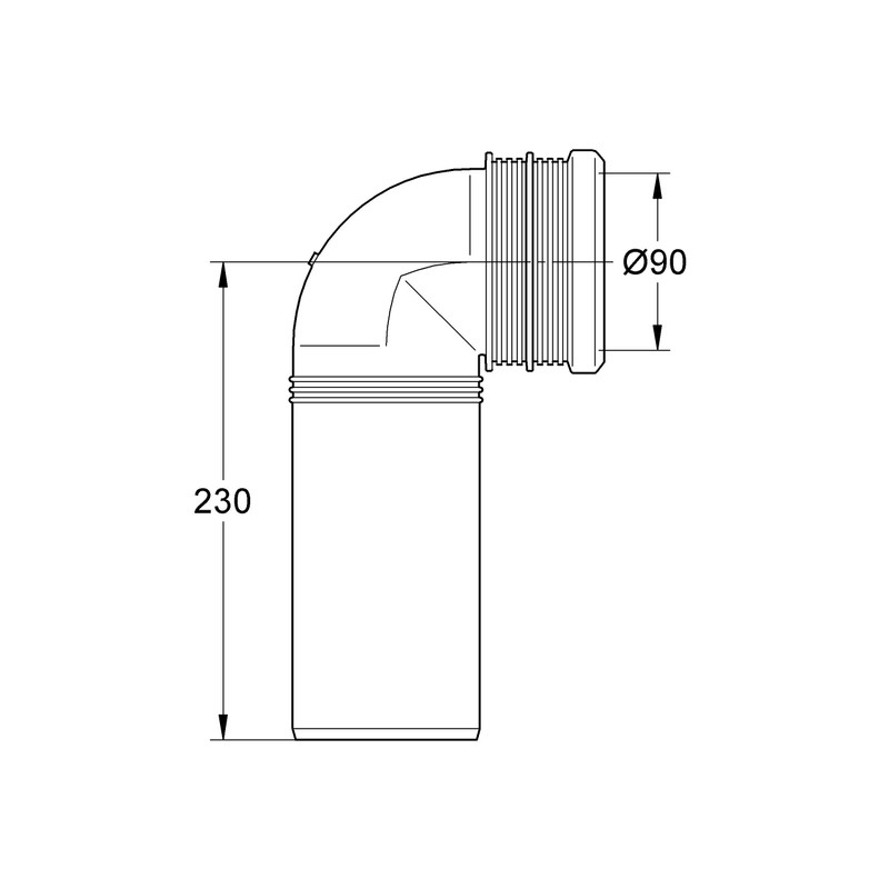 Grohe 42327000 42327000-Extensión con Ajuste Dn 80, Silver