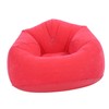 Inflatable Lounge Chair Flocking PVC Portable Folding Blow Up Sofa