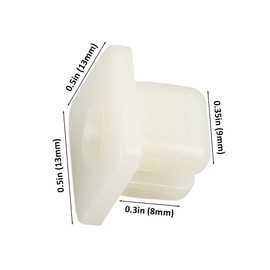 Fastener & Clip 90682-SB0-003 for Honda Accord Civic CR-V HR-V CROSSTOUR 10Pcs Or 20Pcs Or 30Pcs Screw Grommet Splash Guard White Square - (Color Name: 10Pcs)