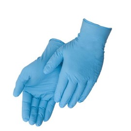 Liberty 2018W Nitrile Industrial Glove, Powder Free, Disposable, 8 mil Thickness, X-Large, Blue (Box of 50)