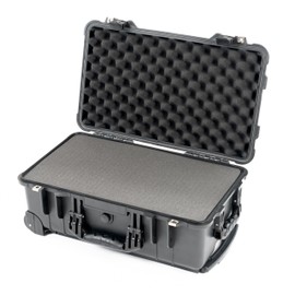 Red Rock 50T Black Medium Sized Carry-On Case. Comes with Pluck Foam Set & Lid Foam
