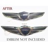 Hood Trunk Wing Emblem Carbon Sticker 2PC & Wing Metal