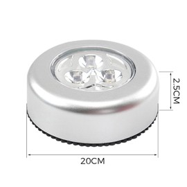 TIANNAIT 6 Pieces of Round Touch Lights; Trunk Emergency Lights, Wireless Lighting, Reading Button Lights, Touch Emergency Lights; Suitable for bedrooms, corridors, Kitchen Decorative Lights (White)