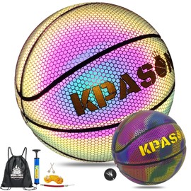 KPASON Balones de baloncesto, holográficos, brillantes, tamaño 6