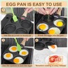 MyLifeUNIT Egg Frying Pan, 4-Cup Egg Pan Nonstick, Fried Egg