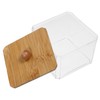 Alipis 2pcs Lidded Cotton Swab Box Cotton Pad Holder Dispenser