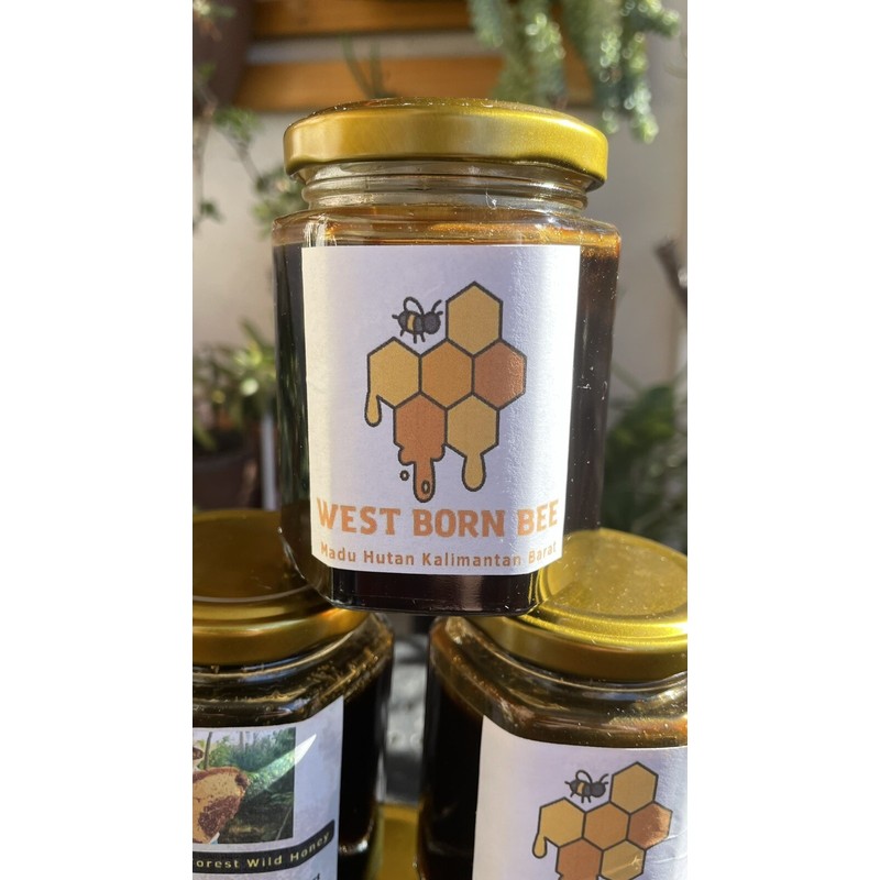 West Born Bee Black Raw Pure Honey Borneo Wild Forest