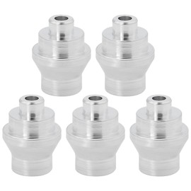 OTOTEC 5pcs Bike Cable Stop Ends Aluminum Alloy Brake Ferrules 7mm Inner Diameter Brake Lever Ferrals for Foldable Bike Racing Bike Silver