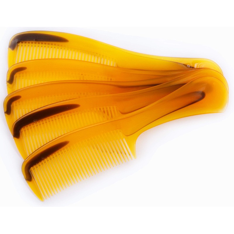 LBY 5-Pack 16 cm(6.3'') Hair Combs, Round Handle Comb Hair