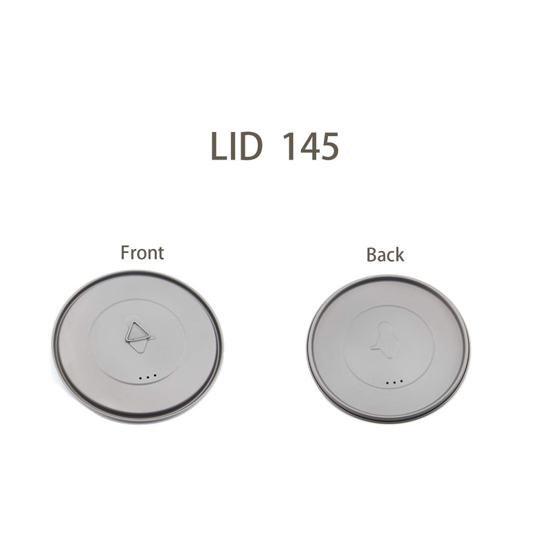 TOAKS 蓋 チタンポットまたはカップ 80mm/90mm/115mm/130mm/145mm/170mm (LID-145)
